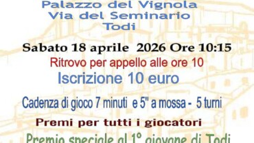 Torneo Giovanile Scacchi – Primavera di Todi